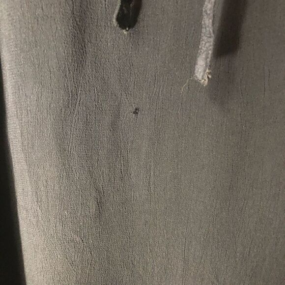 vintage 90s y2k long black dress embroidered tie back waist slit sides size medi - Picture 8 of 13